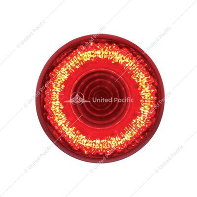 36525 9 LED 2" Round Mirage Light (Clearance/Marker) - Red LED/Red Lens