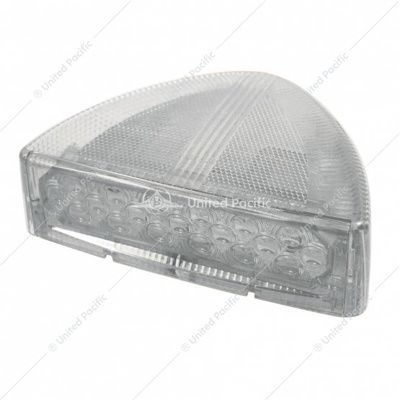 38397 30 LED Low Profile Turn Signal Light For 1987-2007 Peterbilt 379/378/357 - Amber LED/Clear Lens