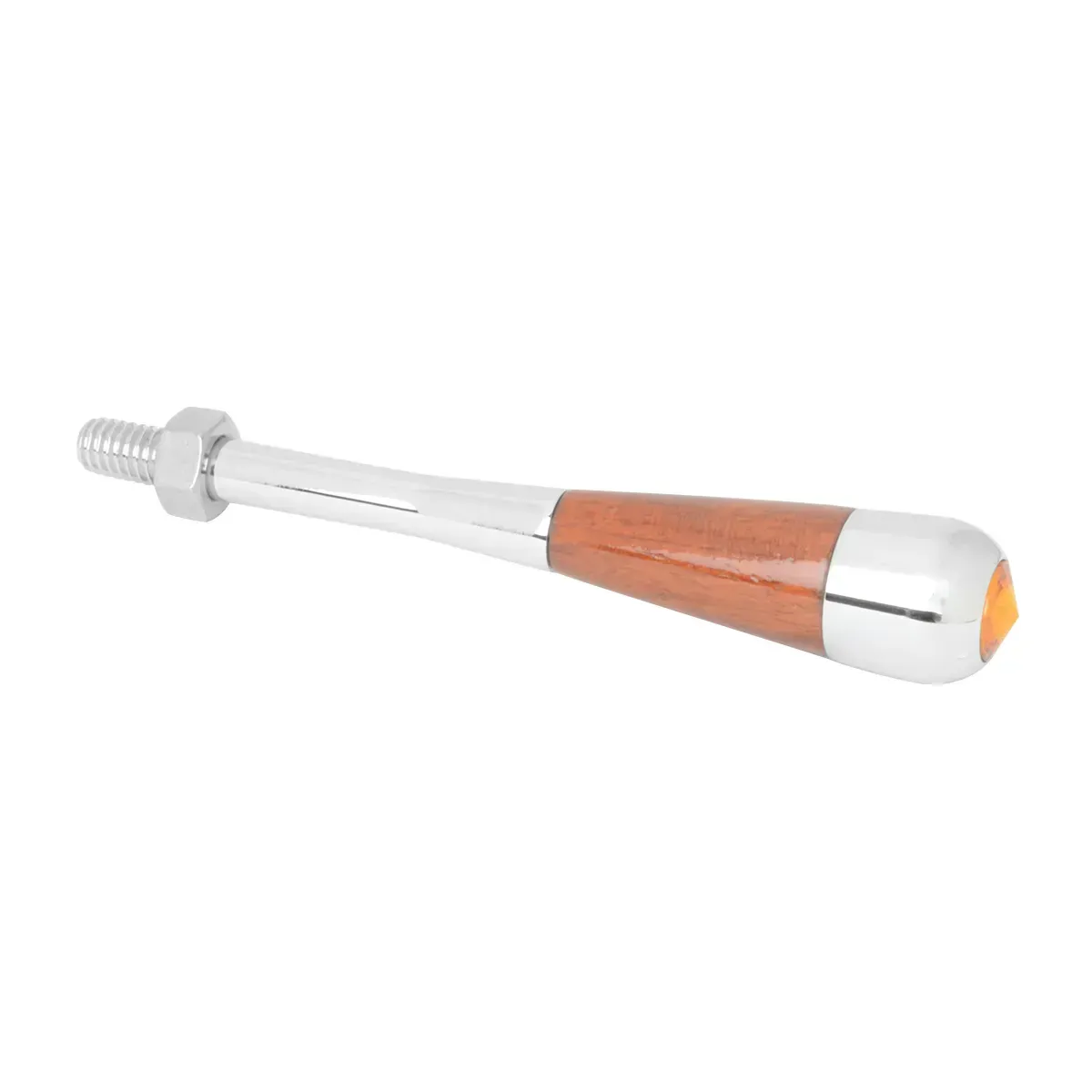 96718 Chrome Aluminum w/ Wood Tile Handle