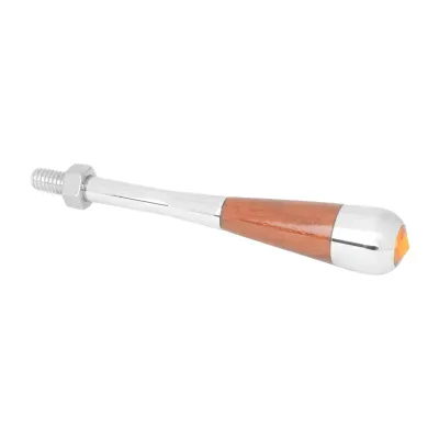 96718 Chrome Aluminum w/ Wood Tile Handle