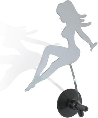 93330 Chrome Plastic Waving Lady
