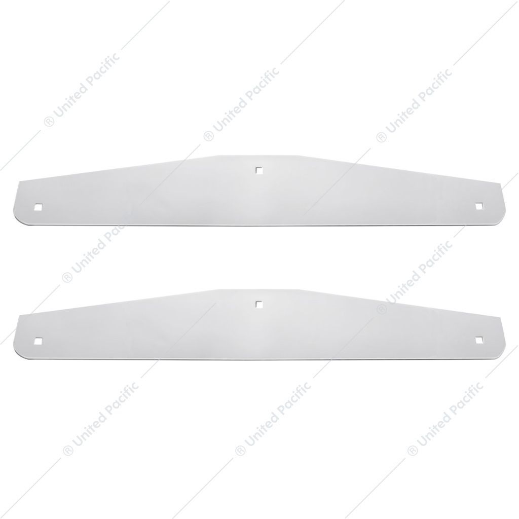 4" X 24" Chrome Standard Bottom Mud Flap Plate - Bolt Thru