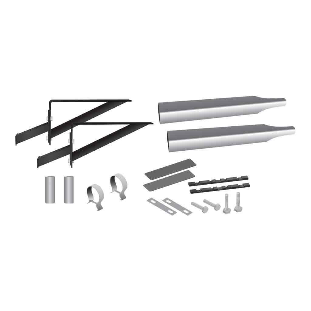 Half Fender Mounting Kit – Adjustable Fender Brackets | 14 Gauge (Standard)