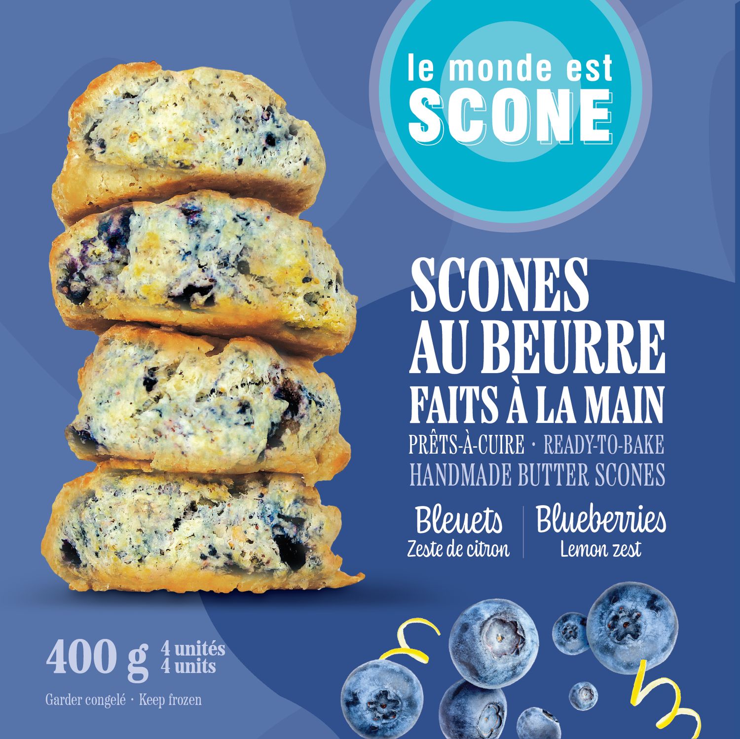 BLUEBERRY scones - READY-TO-BAKE