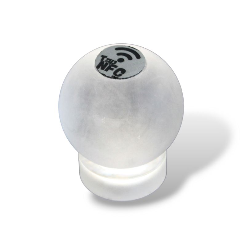 The Oracle | Frosted Light Sphere with NFC + QR by TapSpot – Tap-Ready Glow for Modern Brands