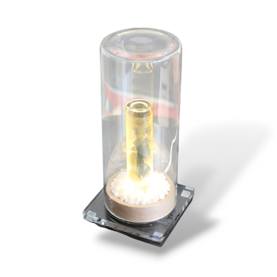The Cloche | Glass Dome NFC Display by TapSpot – Tap-to-Link Terrarium Stand with QR Card
