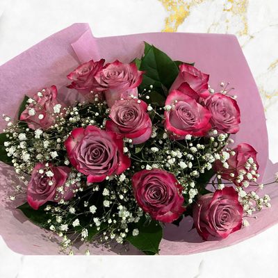 Pink &amp; Red Rose Boutique Flowers