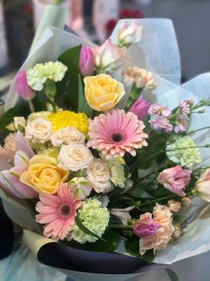 Golden Blush Garden Bouquet