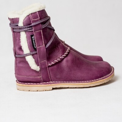 Annabelle Purple Wool-lined Winter boot