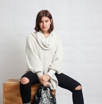 Poncho DBL-Knit Brindle