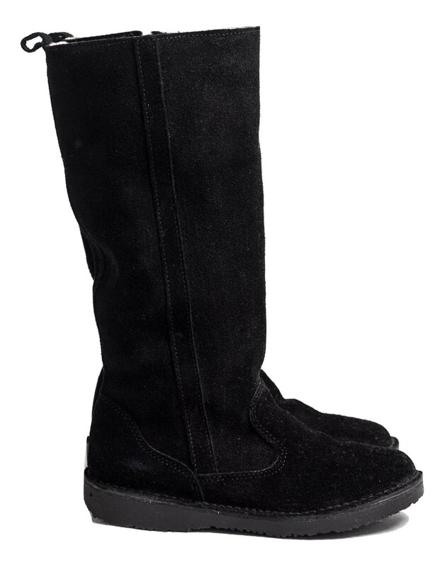 Stella 100% wool-lined Suede leather ladies boot Black Stella 100% wool-lined Suede leather ladies boot Black