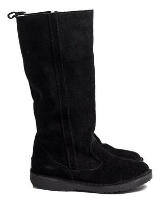 Stella 100% wool-lined Suede leather ladies boot Black Stella 100% wool-lined Suede leather ladies boot Black