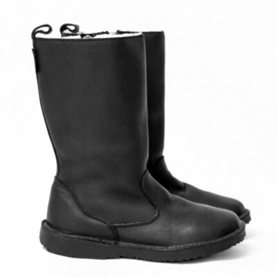 Eskimo Bundu Black wool-lined ladies leather boot Eskimo Bundu Black wool-lined ladies leather boot