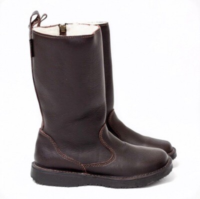 Eskimo Kudu Brown wool-lined ladies leather boot