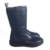 Eskimo Navy wool-lined ladies leather boot