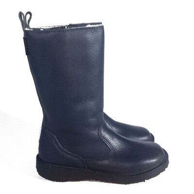Eskimo Navy wool-lined ladies leather boot Eskimo Navy wool-lined ladies leather boot