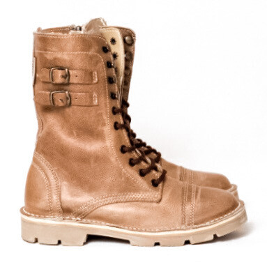 Combat Boot Beige