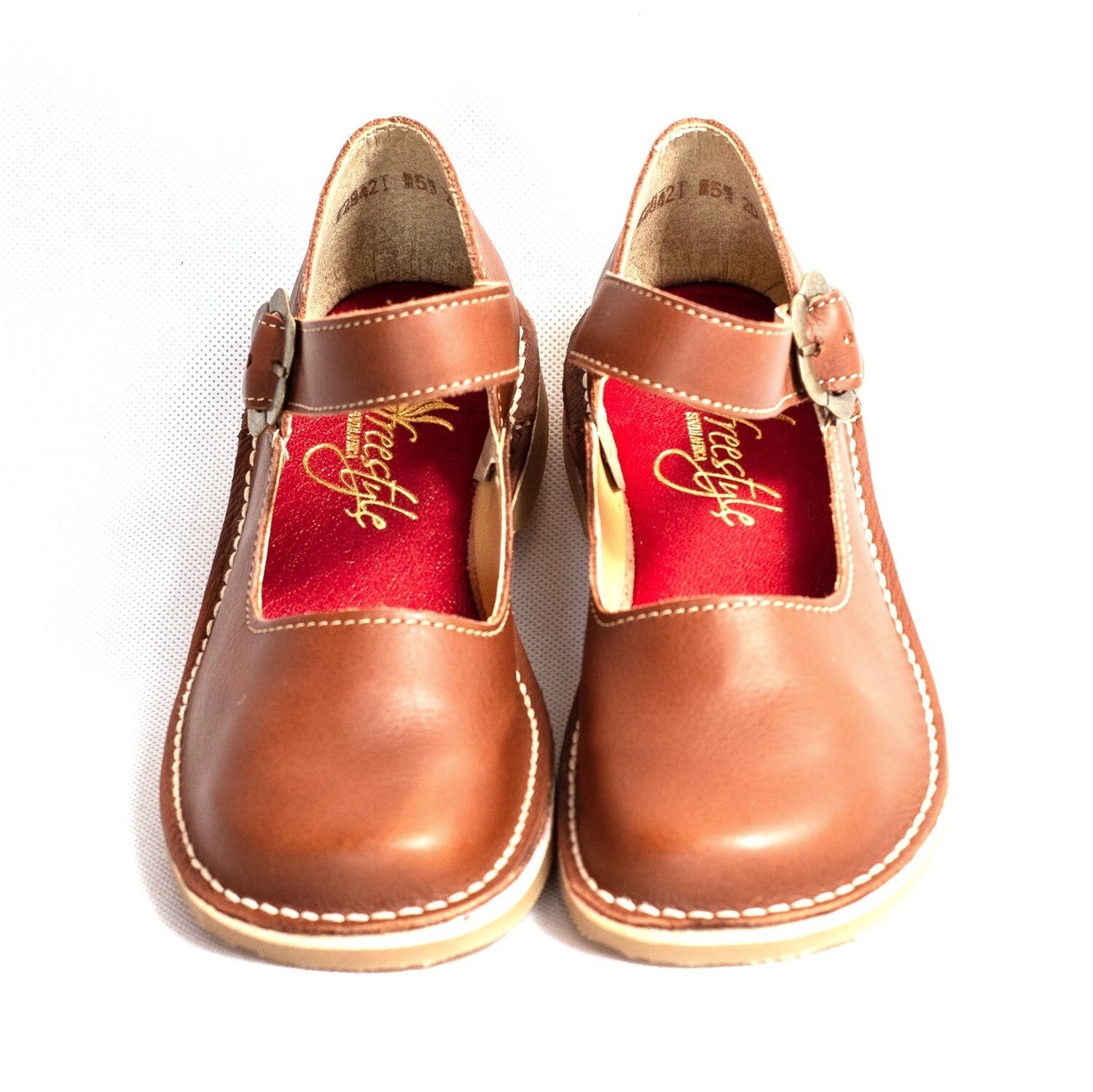 Alice Red - Handmade Mary Jane toecap ladies shoe