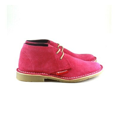 Veldskoen Suede Cerise Pink