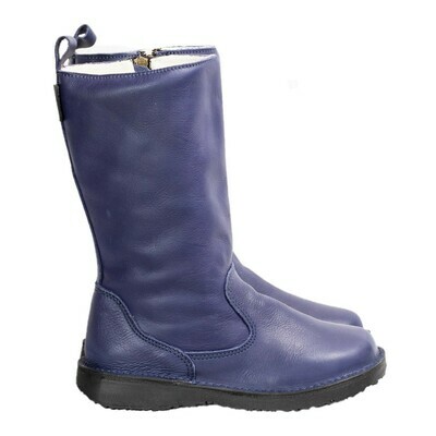 Eskimo Cobalt Blue wool-lined ladies leather boot Eskimo Cobalt Blue wool-lined ladies leather boot