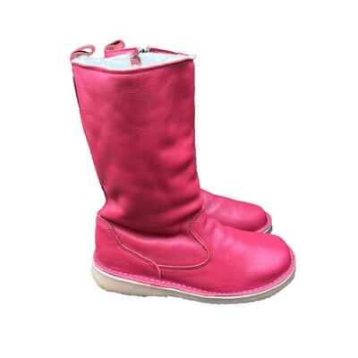 Eskimo Hot Pink wool-lined ladies leather boot