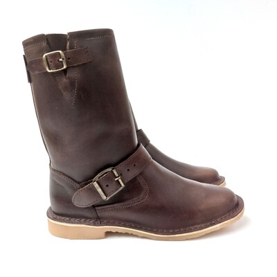 Claire Ladies Premium Leather Boot Choc