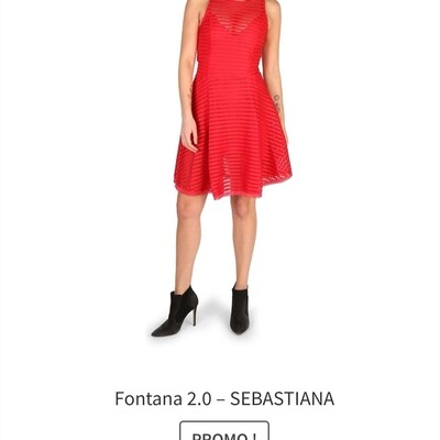 Robe rouge red dress fontana 2.0 sebastiana