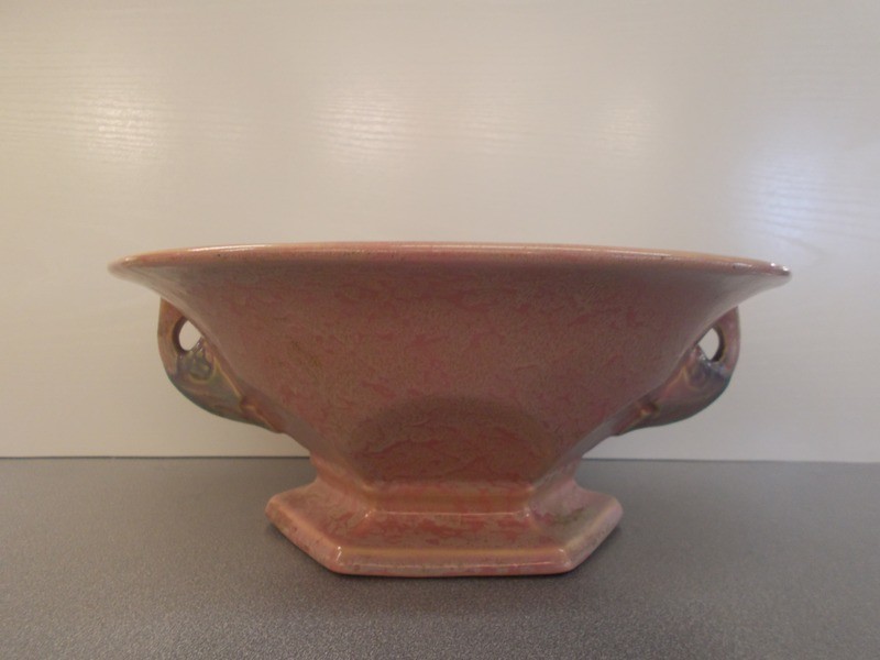 Vintage Roseville Bowl and Flower Frog