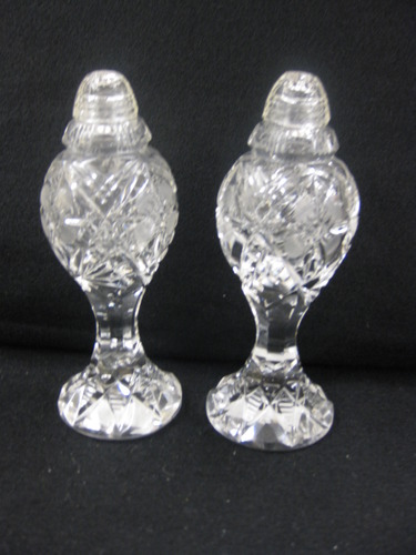 Crystal Salt &amp; Pepper Shakers