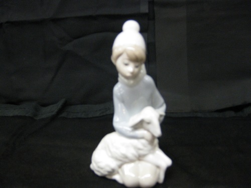 Lladro Shepherd With Lamb