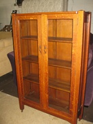 antique stickley bookcase, cabinet