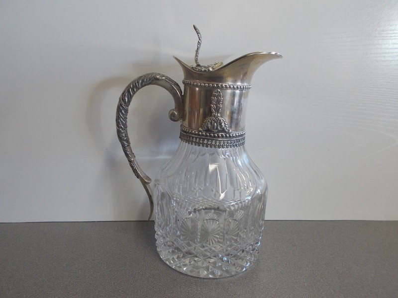 Antique Crystal Pitcher