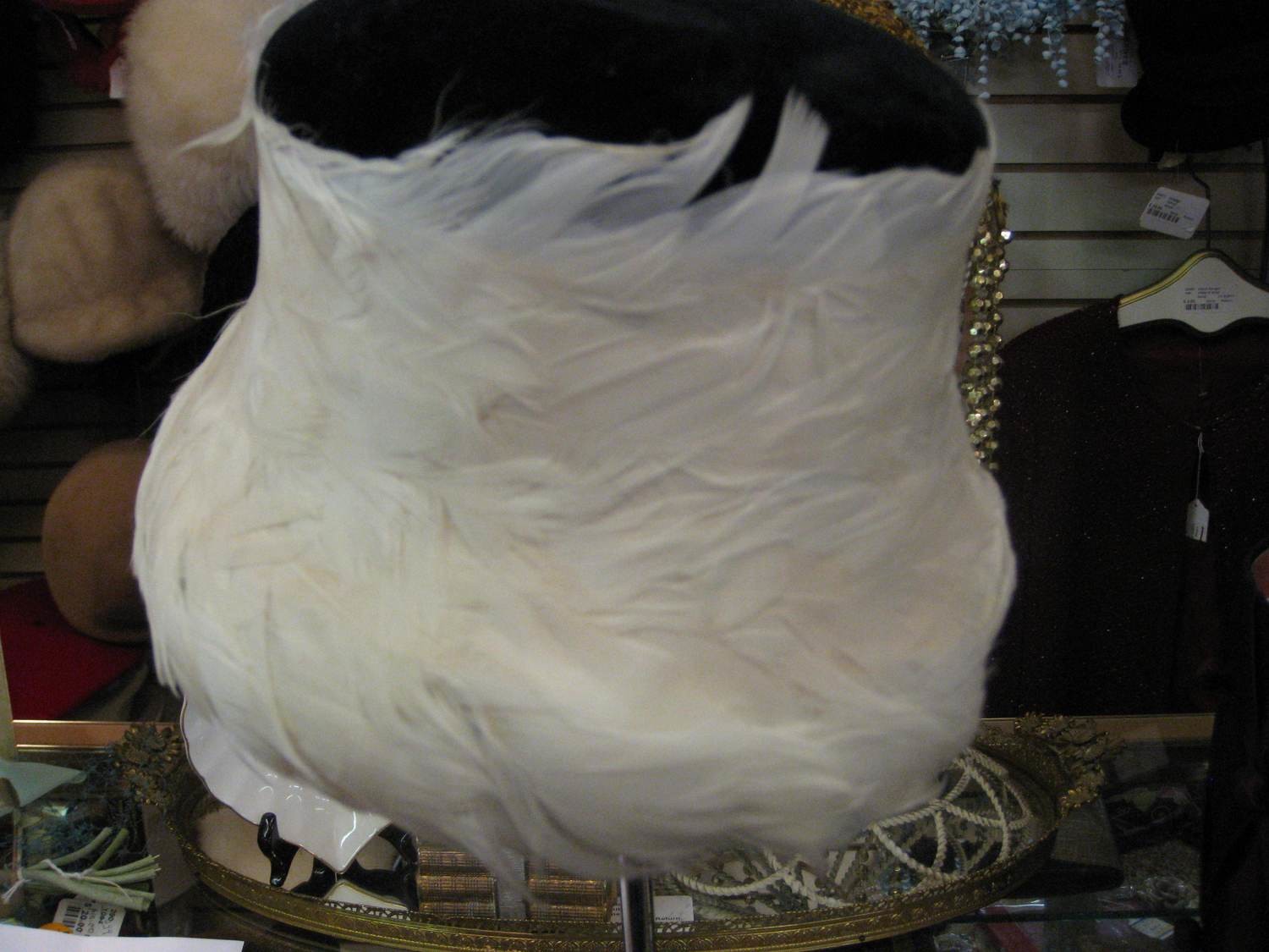Feathered hat