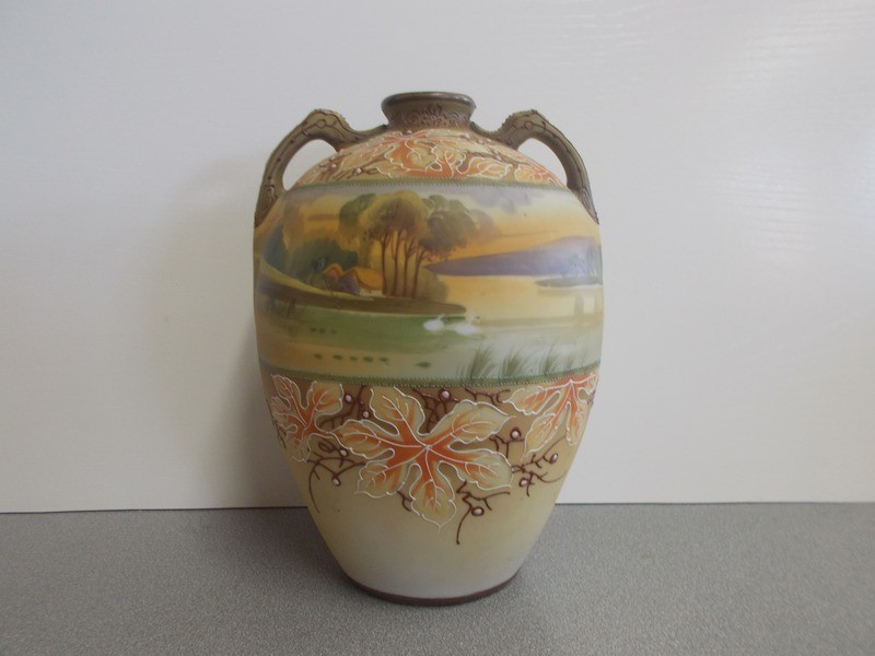 Nippon Jug Vase Pair