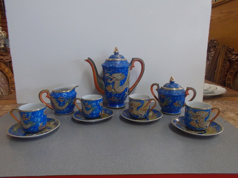 Vintage Dragonware Tea Set