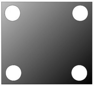 Steel Base plates, steel, Eg. 200x200x6 with 4 holes 14mm. Many other sizes are available. We can custom make.
