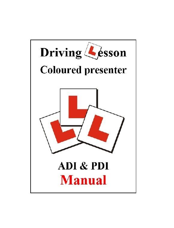 PDF manual driving instructor part 3, check test colour presenter