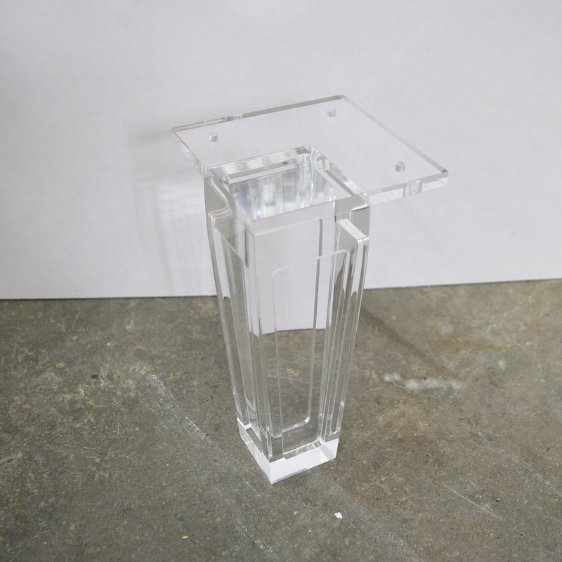 Square acrylic legs set of 4