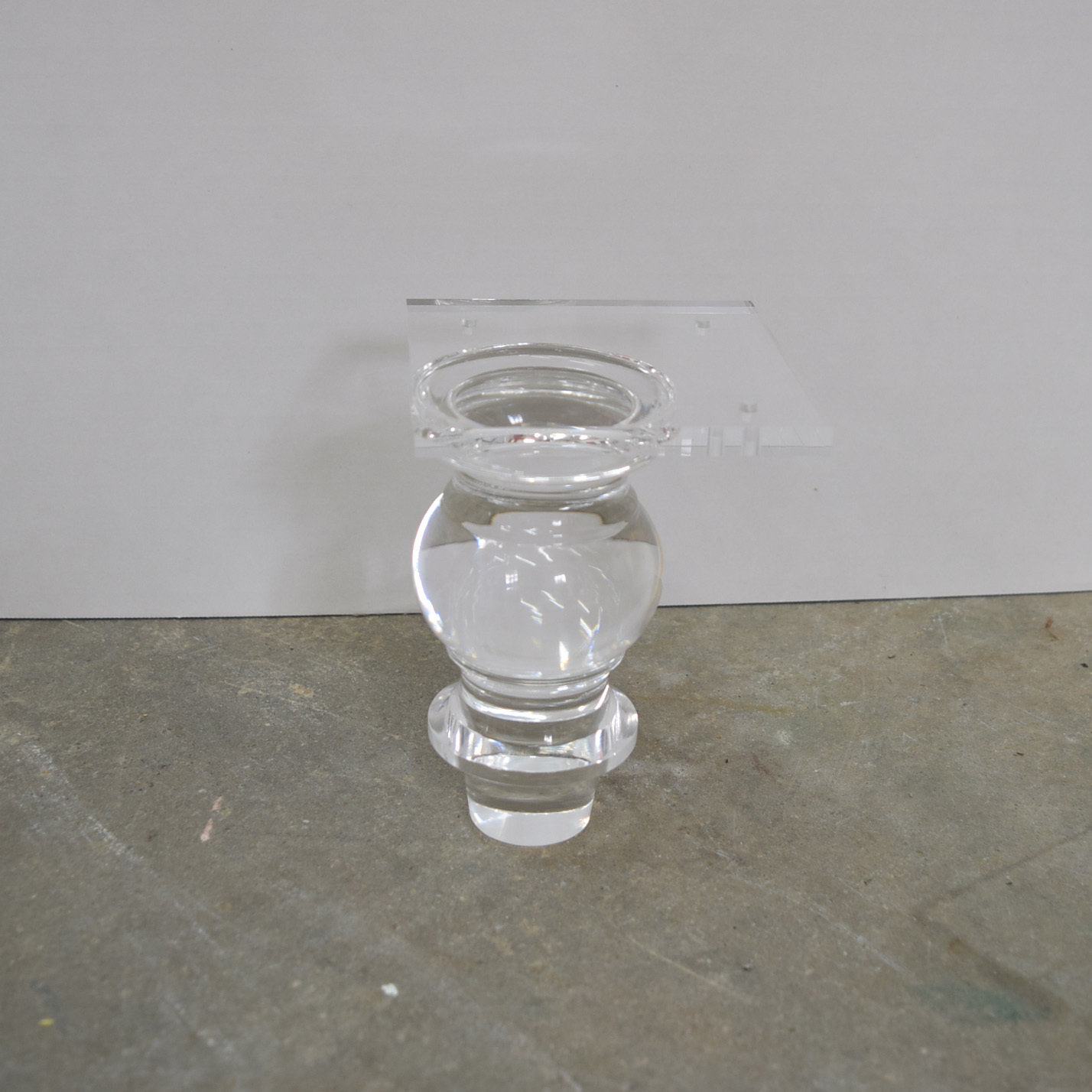 Round acrylic legs set of 4