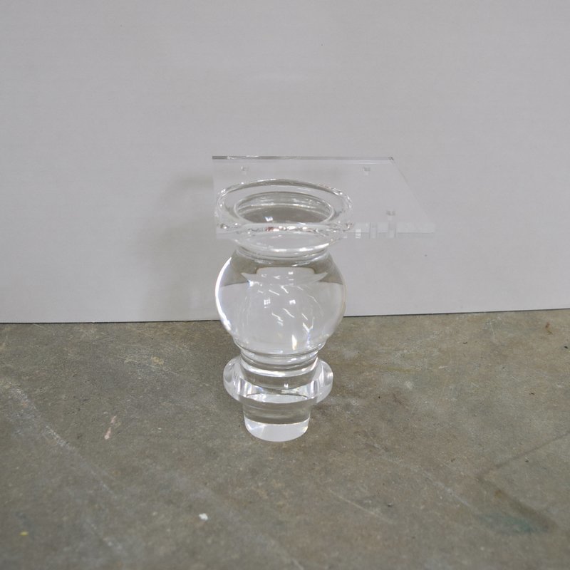 Round acrylic legs set of 4