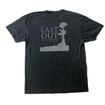 Last Out Unisex T-shirt - Charcoal