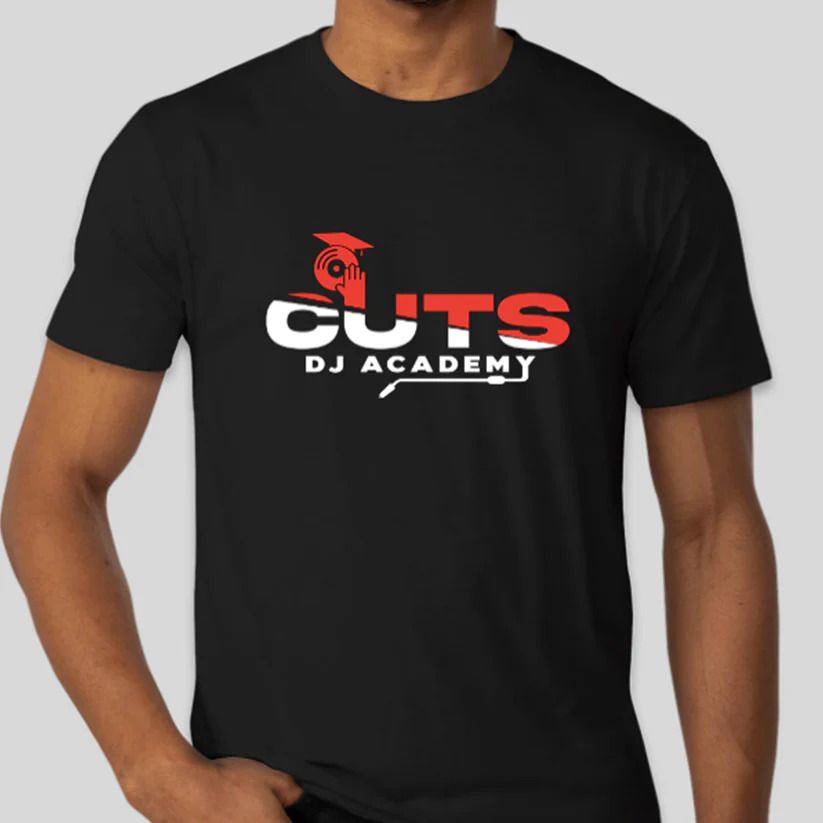 Cuts Mens T-Shirt / Red &amp; White Logo