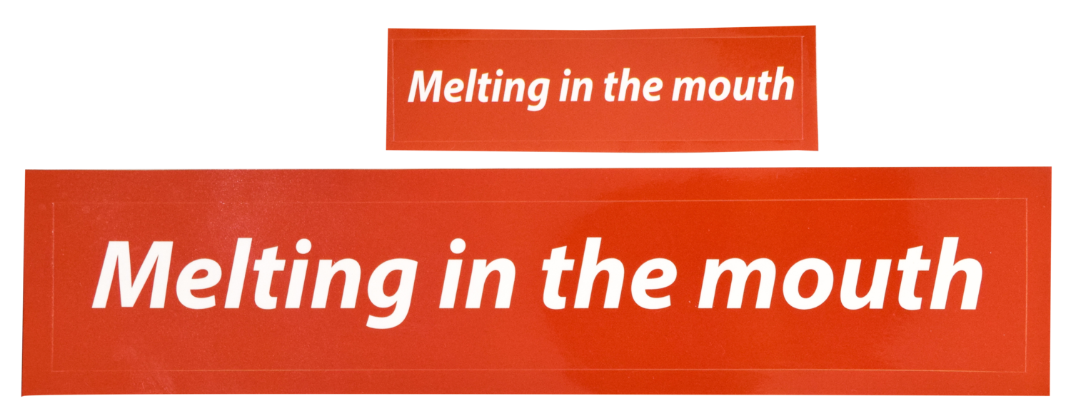 Melting in the mouth Sticker