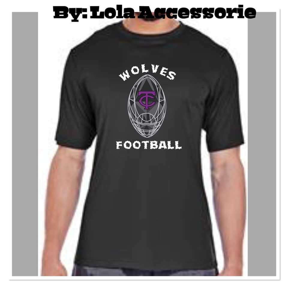 TC Wolves Football Men Dri-fit T-shirt with Varsity #