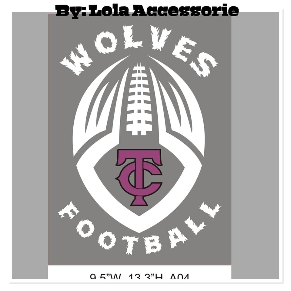 TC Wolves Football Men Dri-fit t=shirt with Varsity #