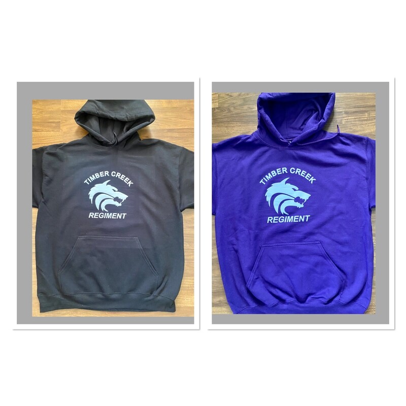 Unisex hoodie with TCR flock logo