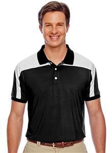 Men Polo Shirt with Flock TC Football Logo