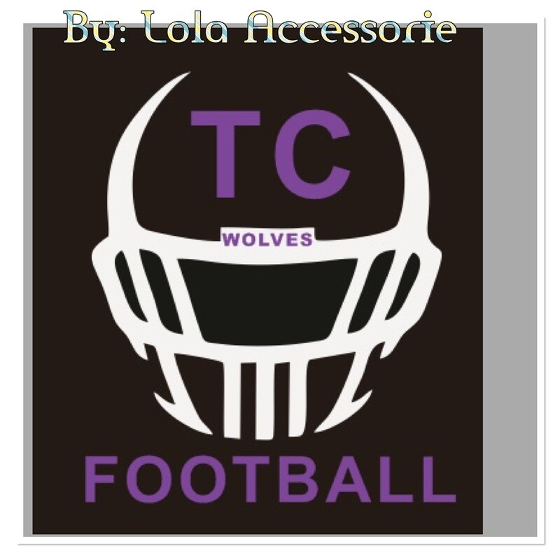 Women cotton t-shirt with TC Football flock logo