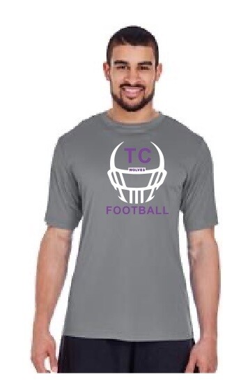 Men Dri-fit t-shirt with TC Football Flock logo