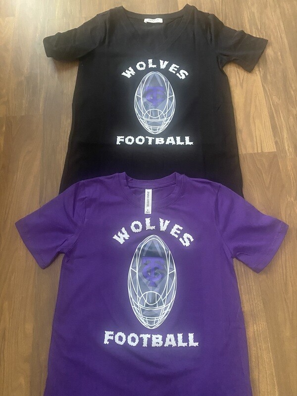 Unisex cotton t-shirt with TC Football logo